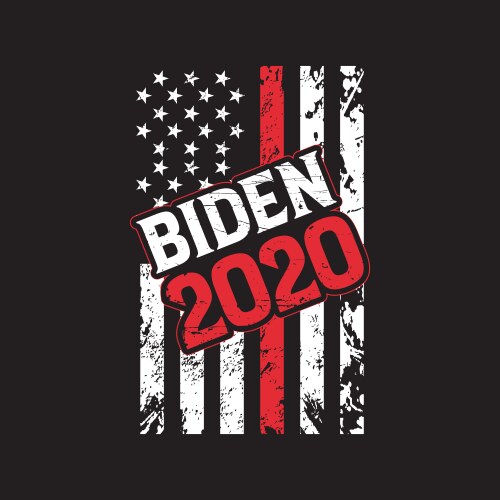 Biden 2020 - Typography Slogan Vector Image