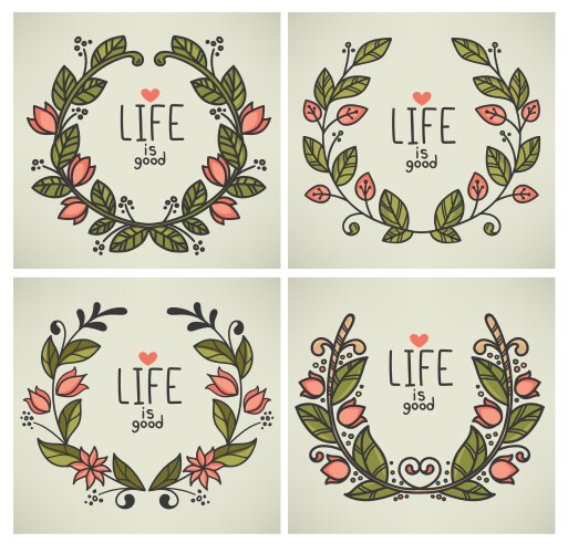 Floral border Royalty Free Vector Image - VectorStock