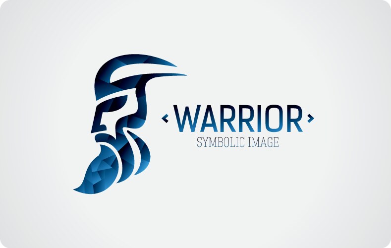 Warrior Icon - Strong Emblem Vector Image