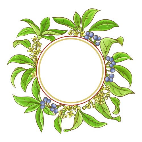 Linden frame Royalty Free Vector Image - VectorStock