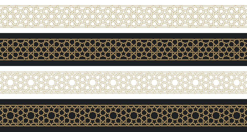 Seamless strokes pattern in authentic arabian Vector Image