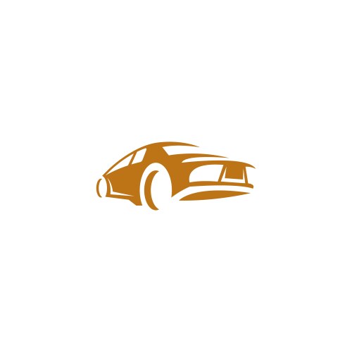 Sport car logo icon template vector image