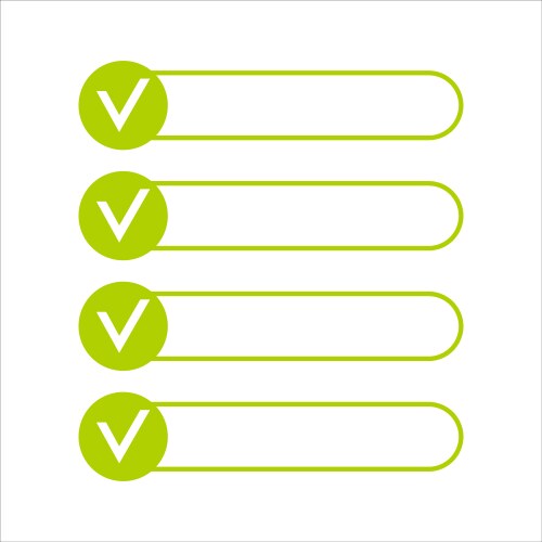 Notebook with to do list lines check boxes vector image