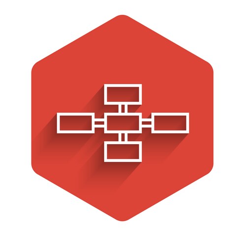 Black line business hierarchy organogram chart – Royalty-Free Vector ...