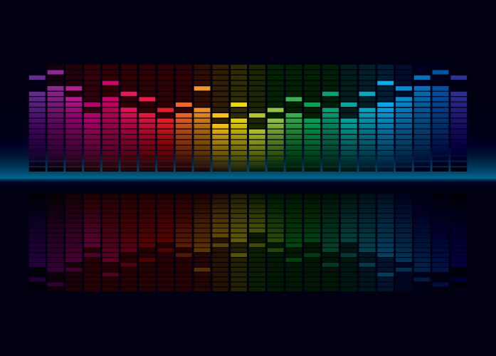 Music equalizer dynamic volume Royalty Free Vector Image