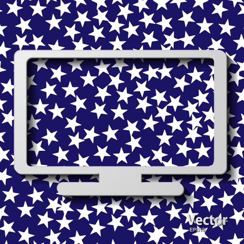 Plasma tv set Royalty Free Vector Image - VectorStock