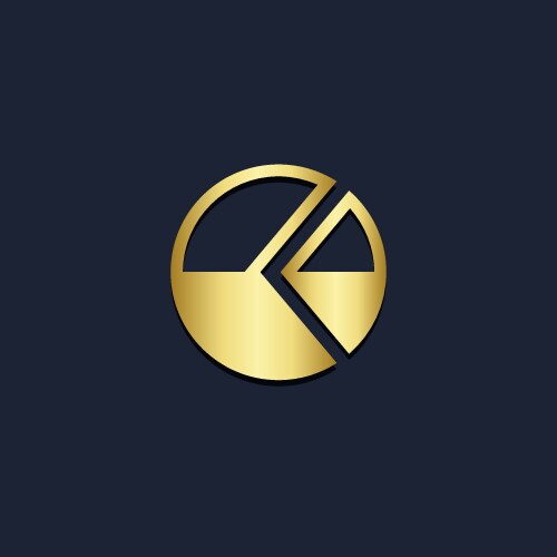Spin circle technology logo Royalty Free Vector Image