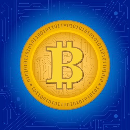 Bitcoin concept Royalty Free Vector Image - VectorStock