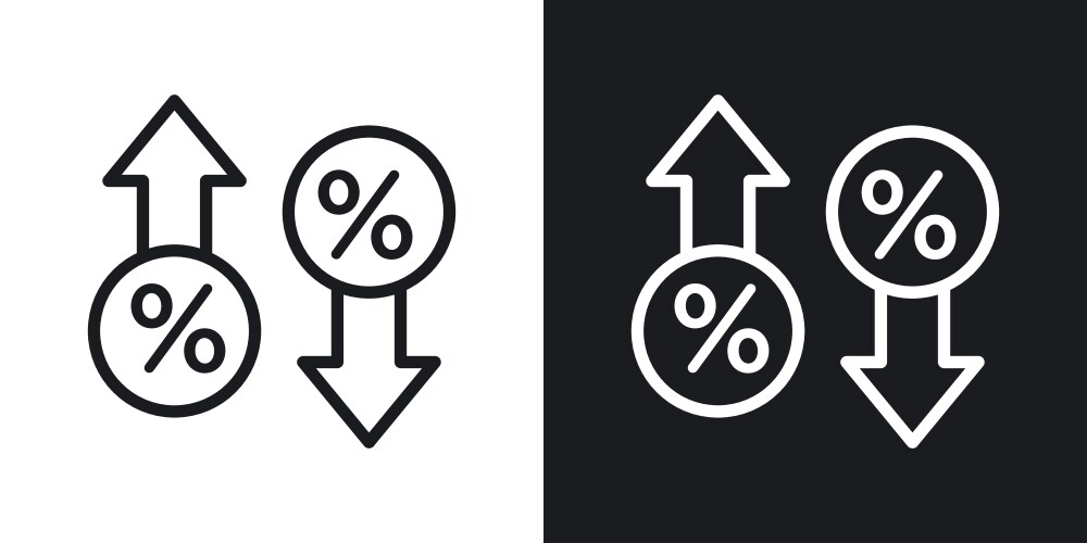 Crude oil barrel price falling down icon set low Vector Image