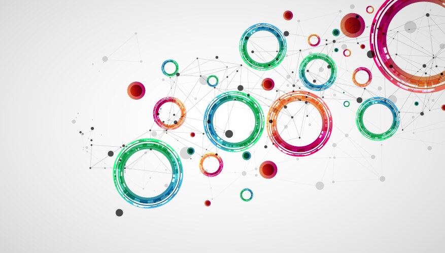 Science background with cells Royalty Free Vector Image