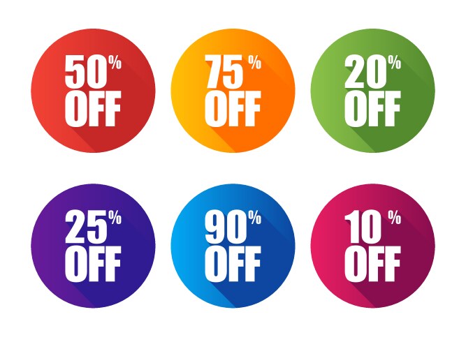 Special offer sale ultraviolet tag isolated vector image