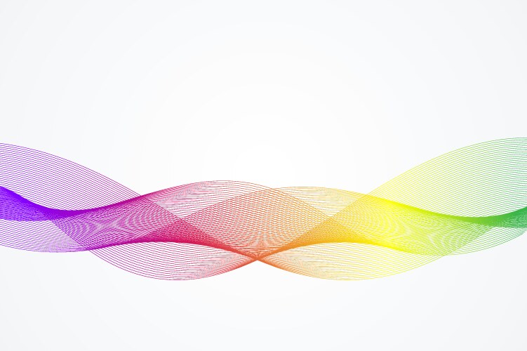 Abstract wave background rainbow waved Royalty Free Vector