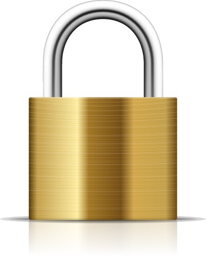 Metal Padlock - Security Lock Royalty Free Vector Image