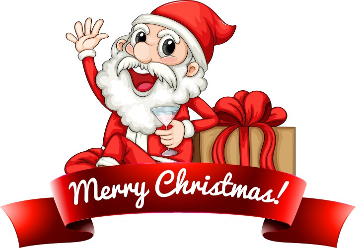 Santa Label Vector Elves label Royalty Free Vector Image - VectorStock