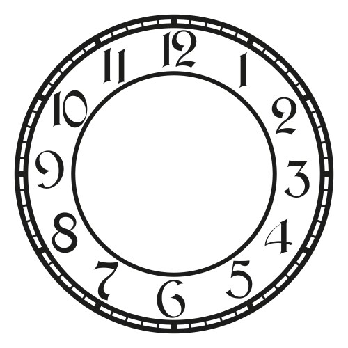 Clock with roman numerals Royalty Free Vector Image