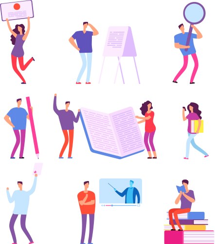 Online education distance studying courses Vector Image