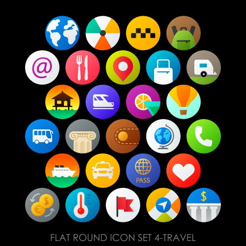 Pixel icons-travel 4 Royalty Free Vector Image