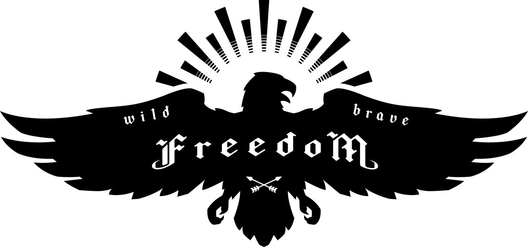 Majestic Eagle Emblem Vector Image