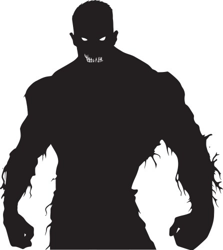 Risen gym zombie emblematic Vector Image