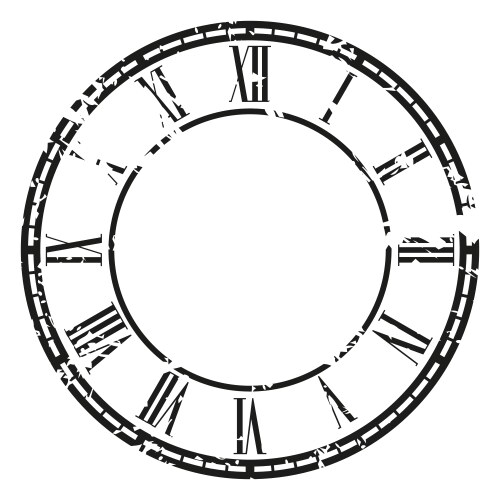 Elegant roman clock Royalty Free Vector Image - VectorStock