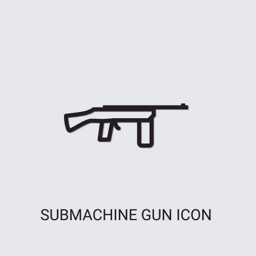 Submachine gun icon pattern seamless white – Free Vector | VectorStock