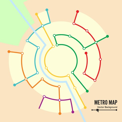 Underground Metro Map – Royalty-Free Vector | VectorStock
