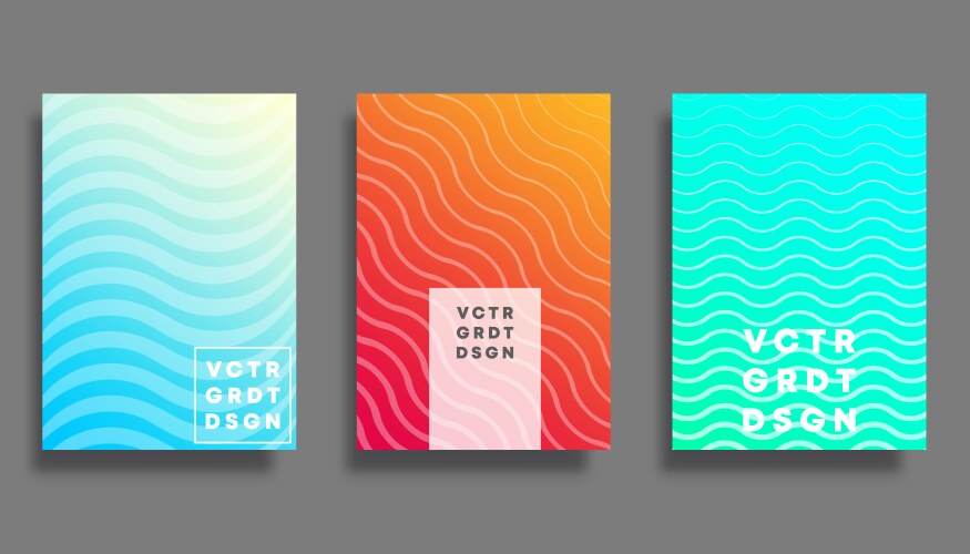 colorful gradient cover for flyer poster vector