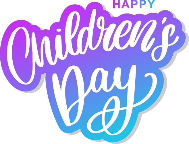 children day background happy vector image