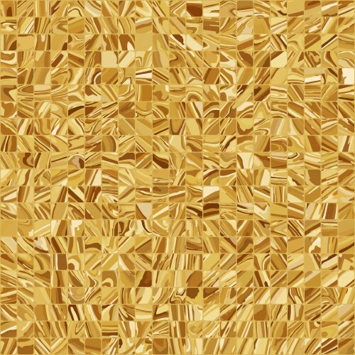 Gold mosaic background Royalty Free Vector Image