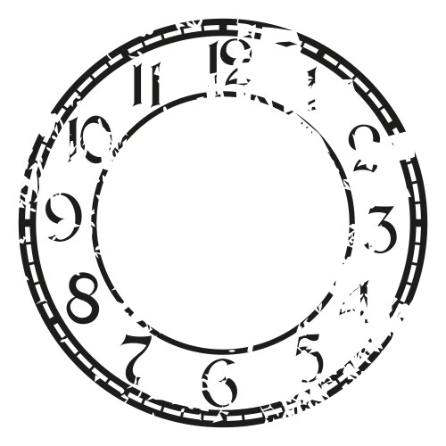 Retro Rococo Clock Vector Vintage clock Royalty Free Vector Image - VectorStock