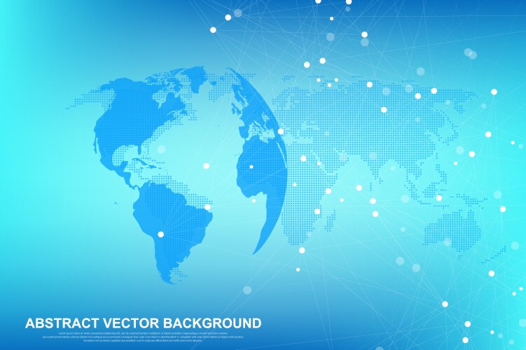 Abstract plexus background with connected lines vector image