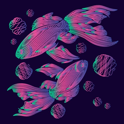 Fish Optical Illusion Vector Images (over 100)