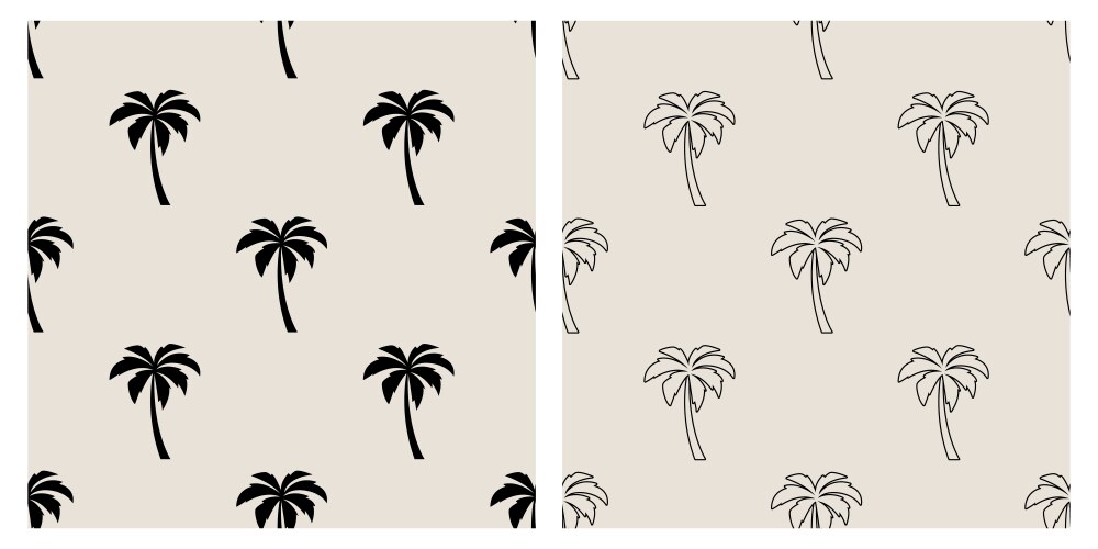 Seamless pattern with palm trees tree Royalty Free Vector