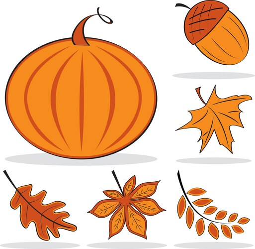Chameleon with Acorns - Fall Theme – Royalty-Free Vector | VectorStock