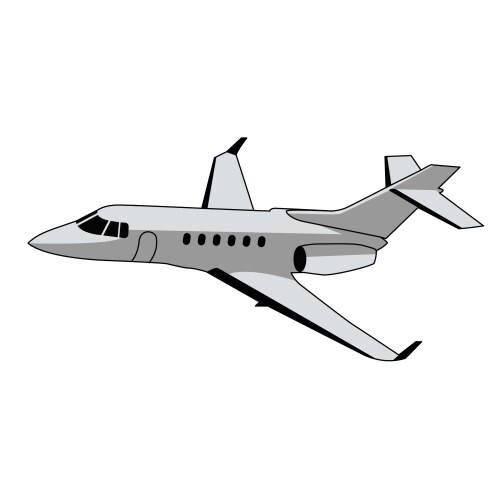 Business jet Royalty Free Vector Image - VectorStock