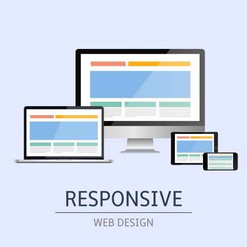 Responsive design concept Royalty Free Vector Image