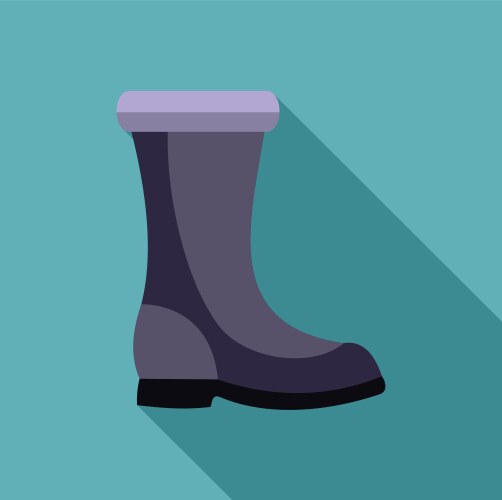 Waterproof rubber boot protecting from cold Vector Image