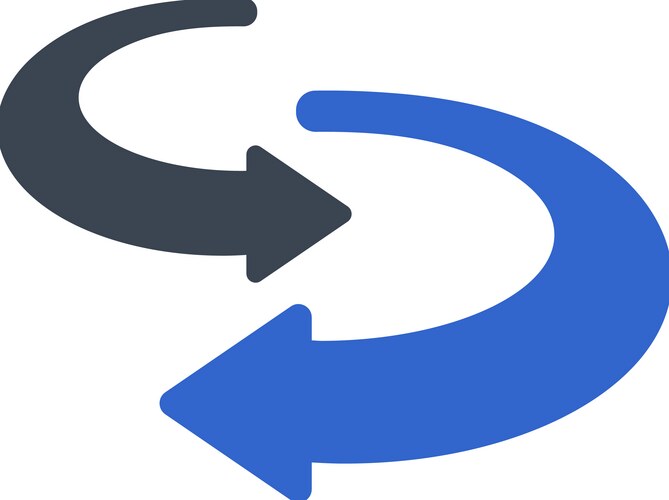 VR Rotation Icon - 360 View Vector Image