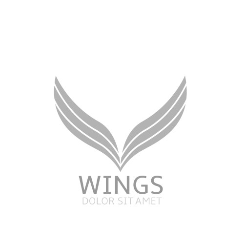 Angel wings and halo icon Royalty Free Vector Image
