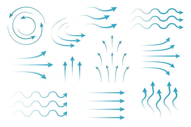 Airflow arrow Vector Images & Graphics for Commercial Use | VectorStock