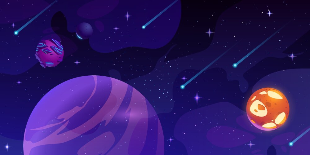 Deserted Planet Background Scene Royalty Free Vector Image
