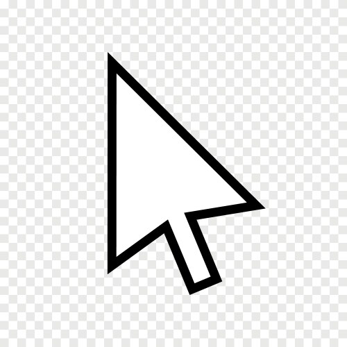 Cursor arrow icon click pointer internet vektorbild