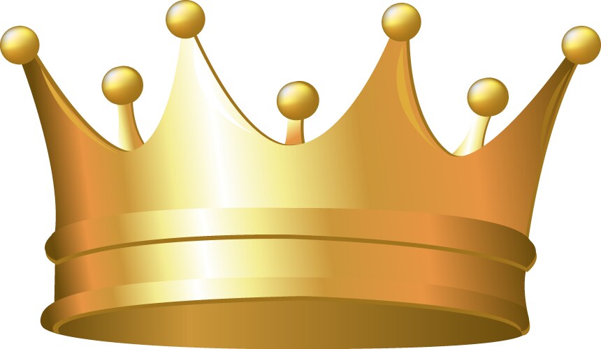 gold crown vector