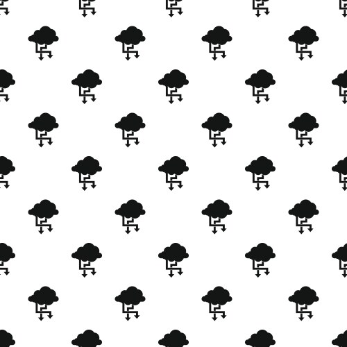 Storing files in cloud pattern simple style vektorbild