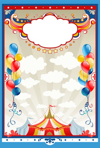 Vintage circus background Royalty Free Vector Image