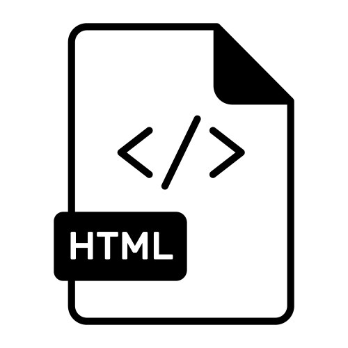 An amazing icon of html file editable design vektorbild