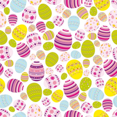 Easter Egg Seamless Pattern Vector Image