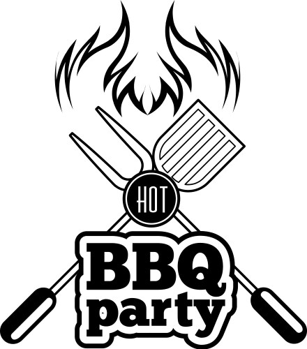 Barbecue or grill party icon bbq Royalty Free Vector Image