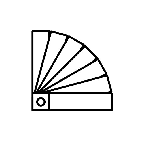 Color Swatch Icon Royalty Free Vector Image Vectorstock