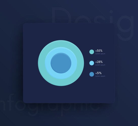 Modern infographic elements for business vector image